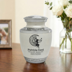 Fairy In the Moon Sharing Urn - Radiant White