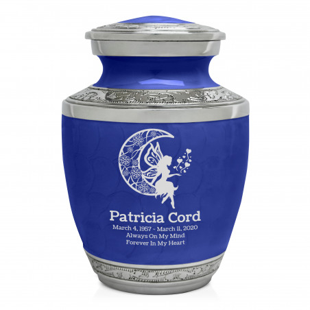 Fairy In the Moon Sharing Urn - Royal Blue