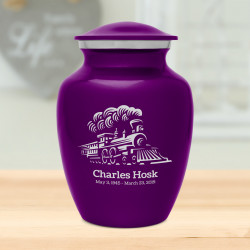 Train Sharing Urn - Purple Luster