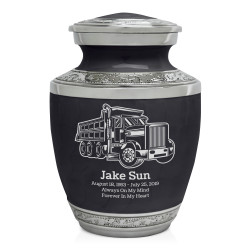 Dumping Truck Sharing Urn - Ebony Black