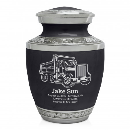 Dumping Truck Sharing Urn - Ebony Black