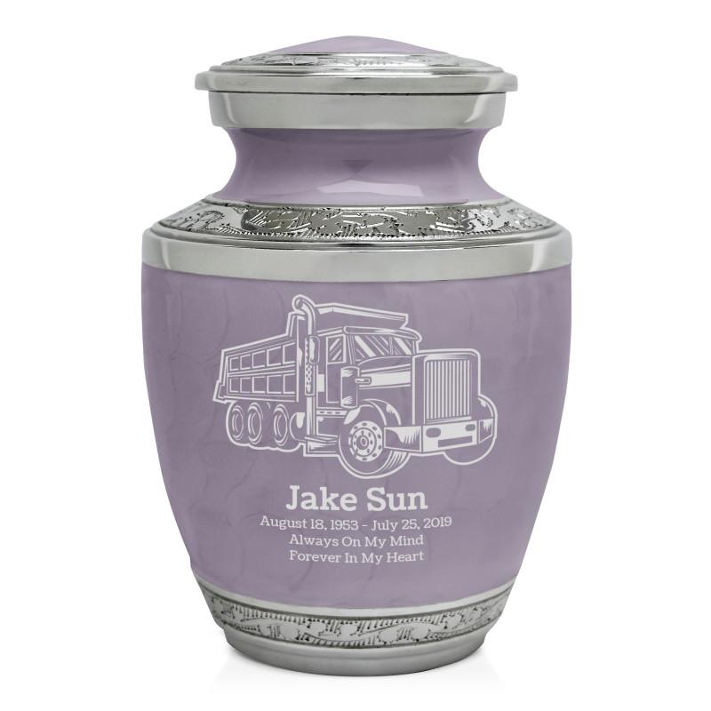 Dumping Truck Sharing Urn - Regal Purple