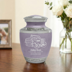 Dumping Truck Sharing Urn - Regal Purple