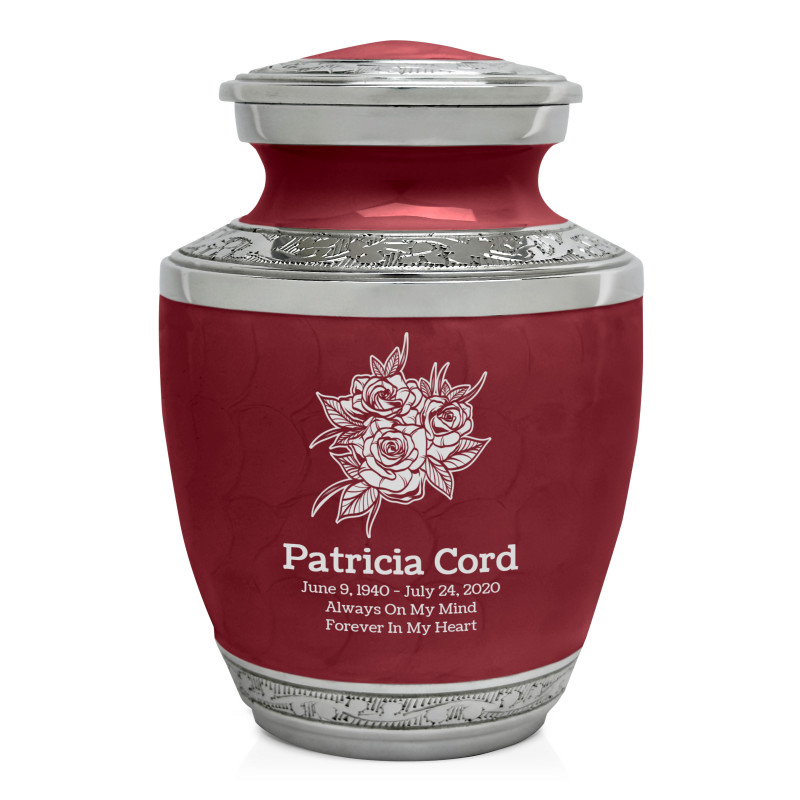 Rose Buds Sharing Urn - Rose Red