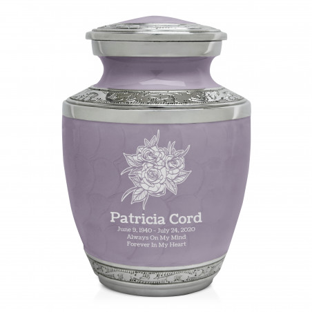 Rose Buds Sharing Urn - Regal Purple