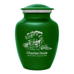 Train Sharing Urn - Shamrock Green