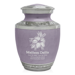 Hibiscus Flower Sharing Urn - Regal Purple