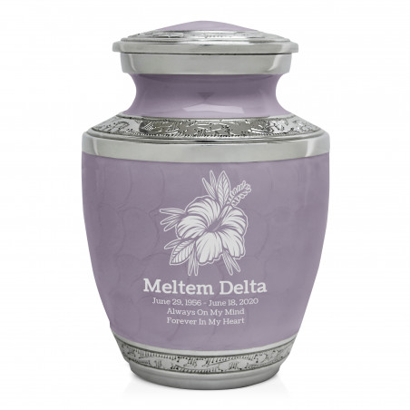 Hibiscus Flower Sharing Urn - Regal Purple