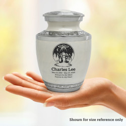 Alien UFO Sharing Urn - Radiant White