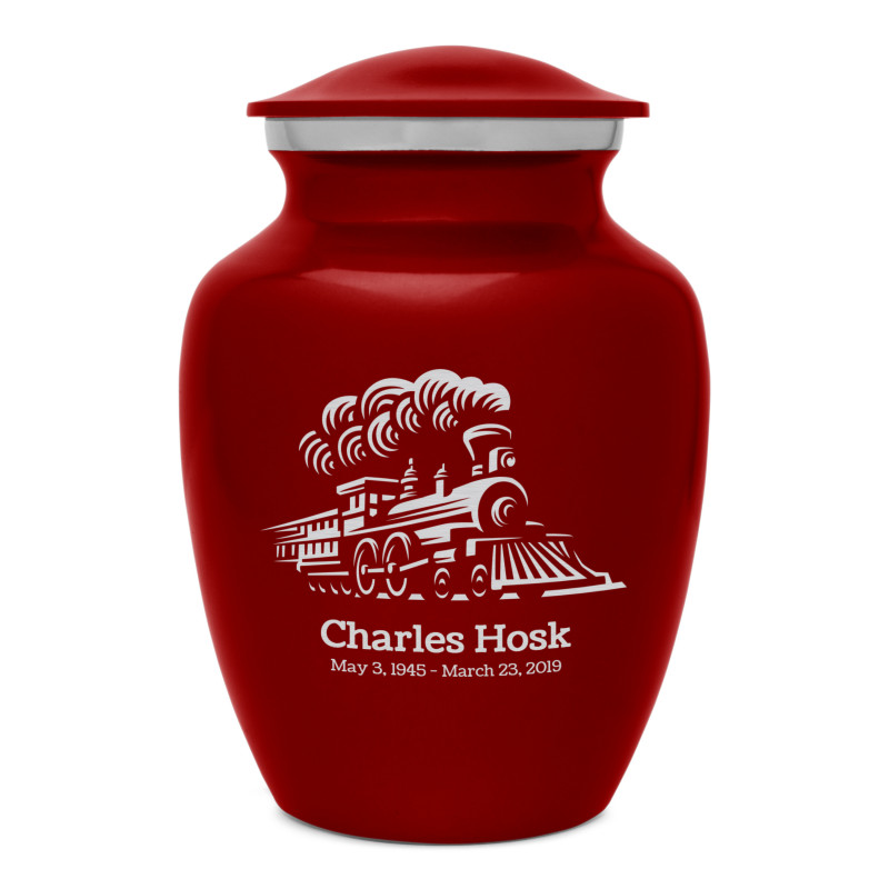 Train Sharing Urn - Ruby Red