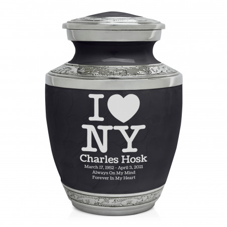 I Love NY (New York) Sharing Urn - Ebony Black