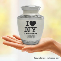 I Love NY (New York) Sharing Urn - Radiant White