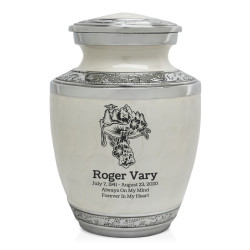 Mushroom Nature Sharing Urn - Radiant White