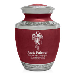 Melting Shrooms Sharing Urn - Rose Red