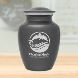 Dolphin Sharing Urn - Gunmetal Gray