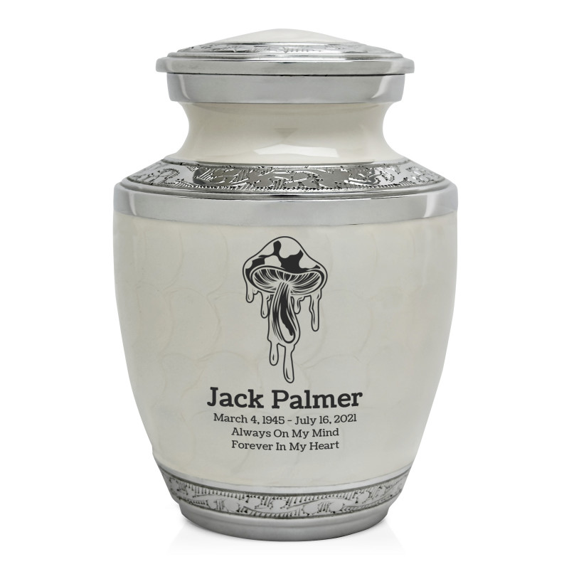 Melting Shrooms Sharing Urn - Radiant White