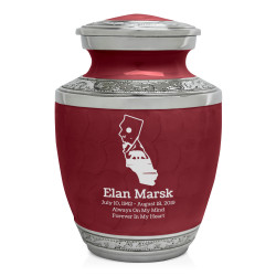 California Landscape Sharing Urn - Rose Red