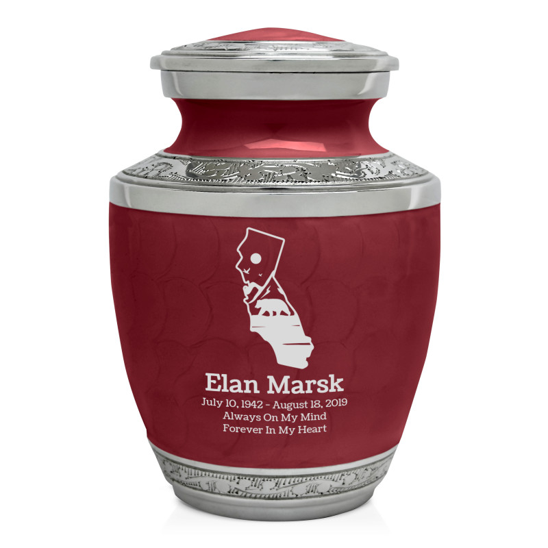 California Landscape Sharing Urn - Rose Red