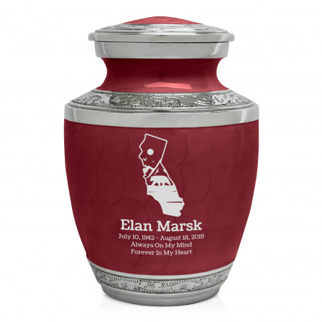 California Landscape Sharing Urn - Rose Red