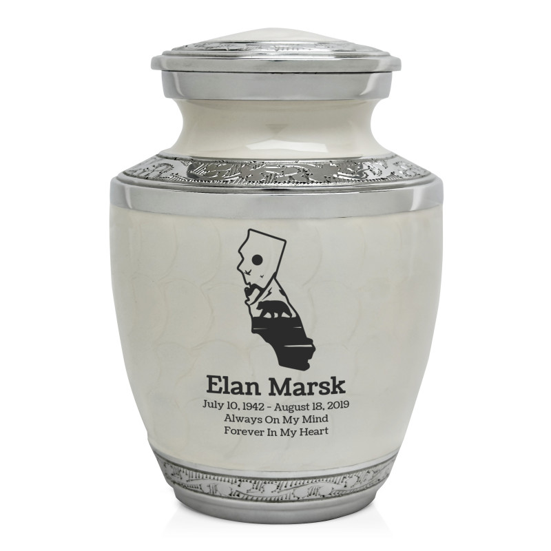 California Landscape Sharing Urn - Radiant White