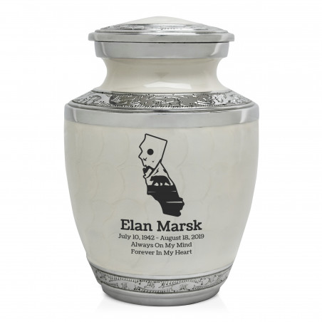 California Landscape Sharing Urn - Radiant White