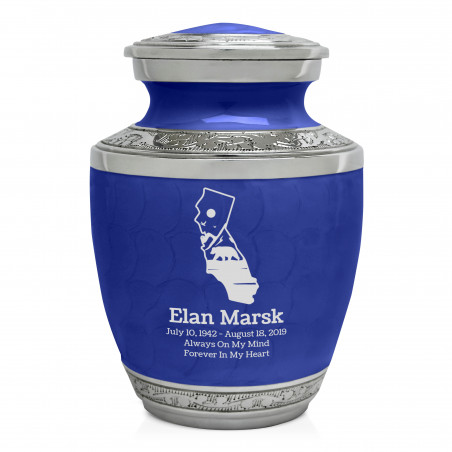 California Landscape Sharing Urn - Royal Blue