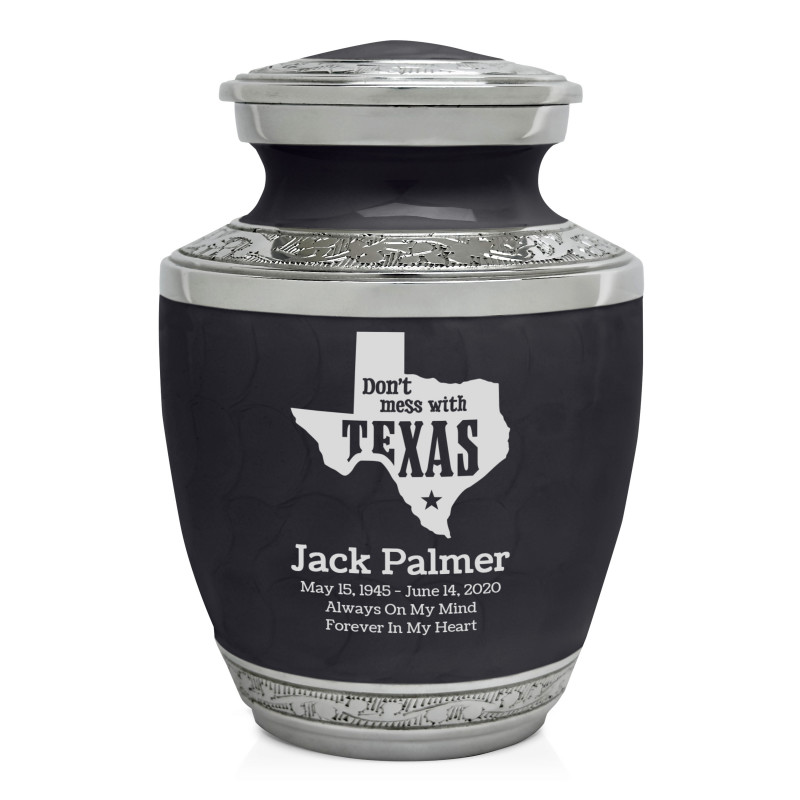 Don't Mess with Texas Sharing Urn - Ebony Black