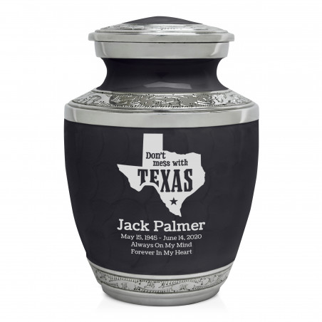 Don't Mess with Texas Sharing Urn - Ebony Black