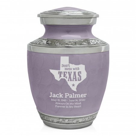 Don't Mess with Texas Sharing Urn - Regal Purple