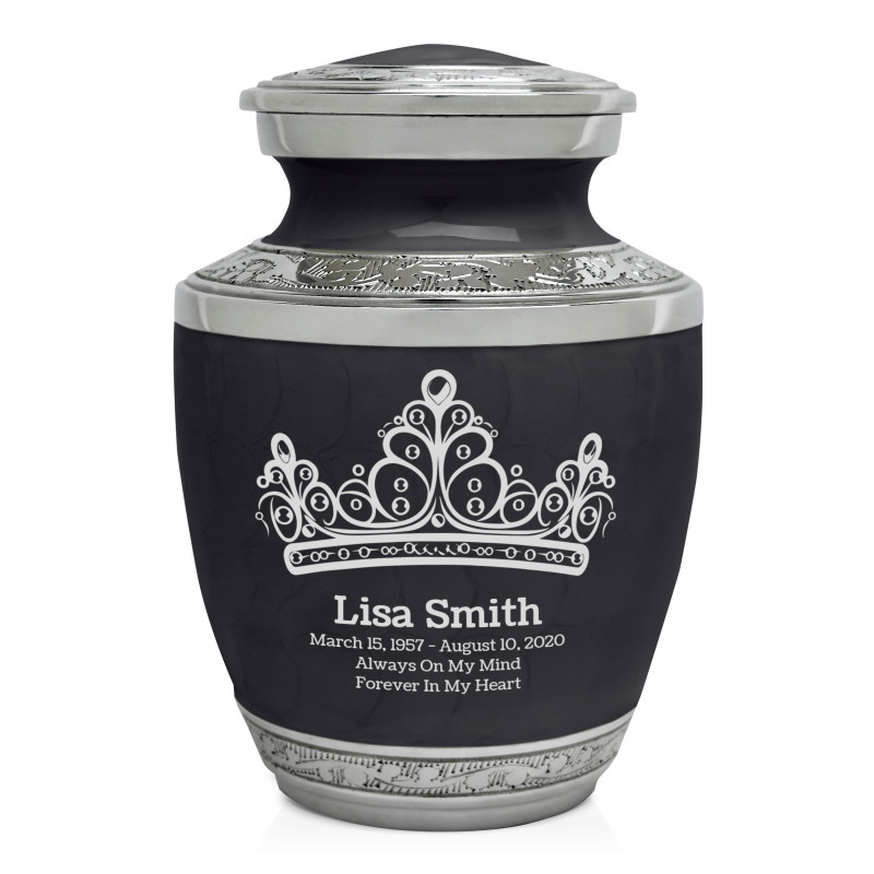 Princess Tiara Sharing Urn - Ebony Black