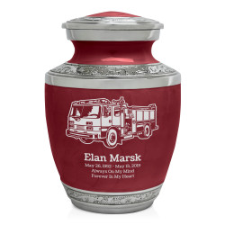 Firetruck Sharing Urn - Rose Red