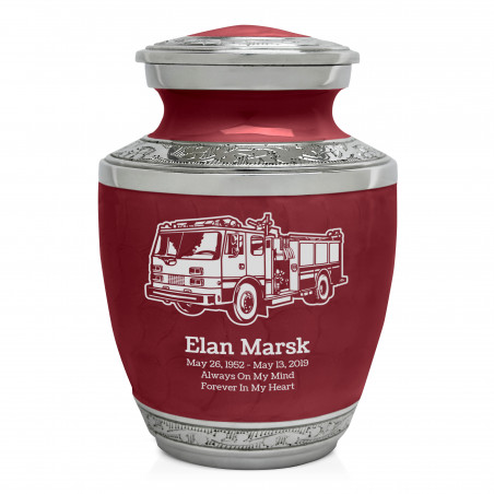 Firetruck Sharing Urn - Rose Red