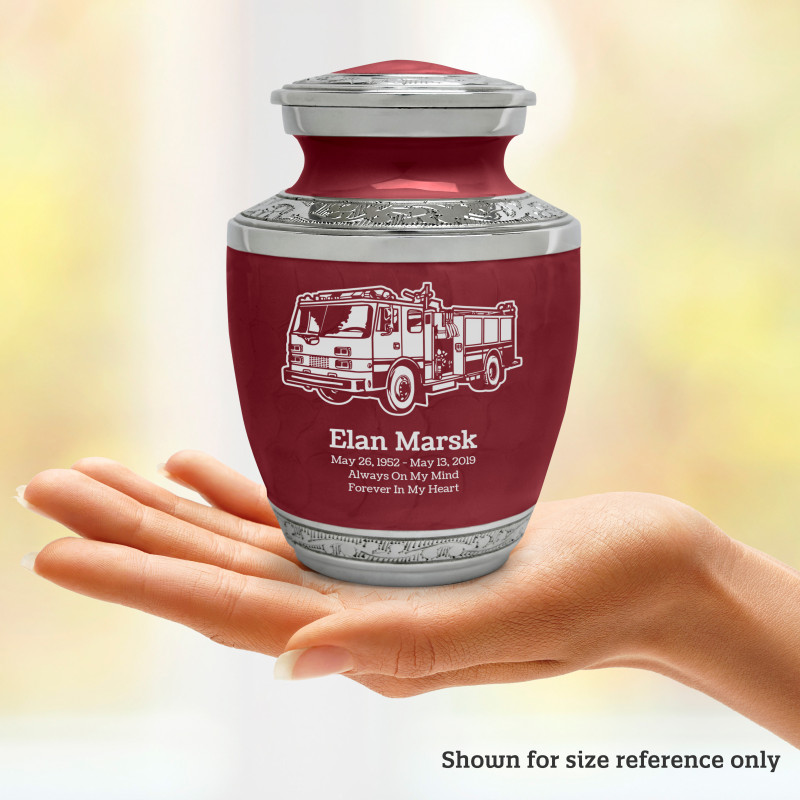 Firetruck Sharing Urn - Rose Red