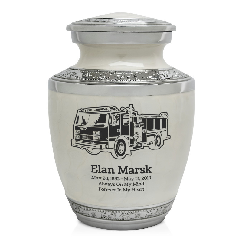 Firetruck Sharing Urn - Radiant White