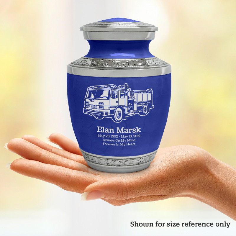 Firetruck Sharing Urn - Royal Blue