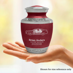 Police Car Sharing Urn - Rose Red