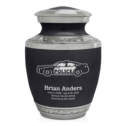 Police Car Sharing Urn - Ebony Black