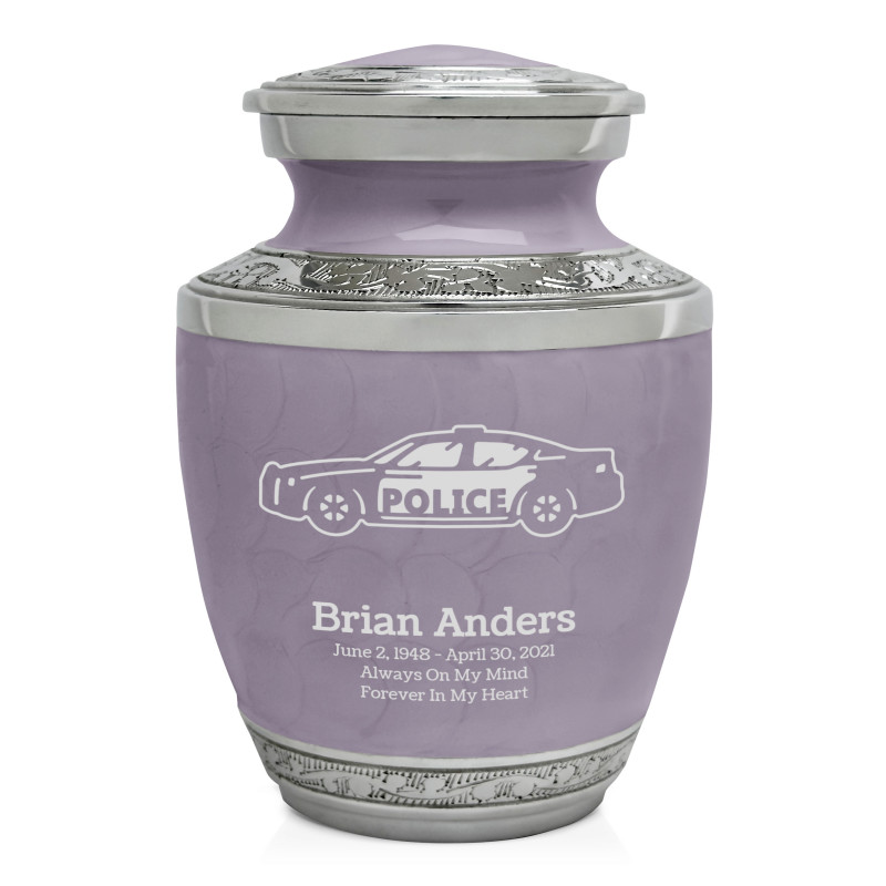 Police Car Sharing Urn - Regal Purple
