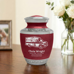 Ambulance Sharing Urn - Rose Red
