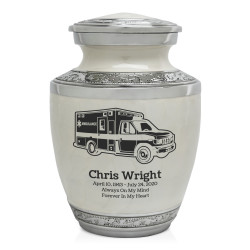 Ambulance Sharing Urn - Radiant White