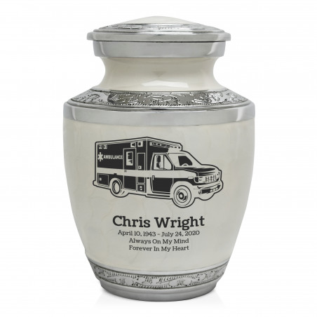 Ambulance Sharing Urn - Radiant White