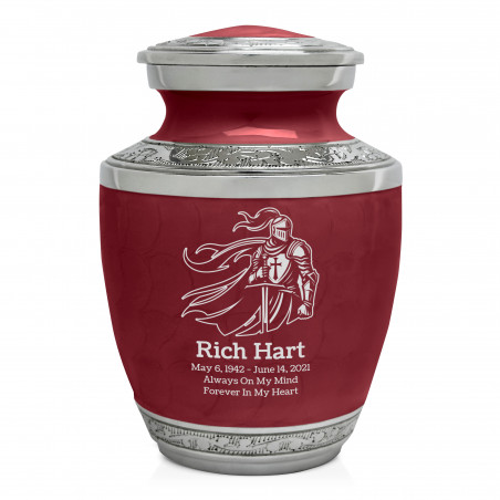 Knight Sharing Urn - Rose Red