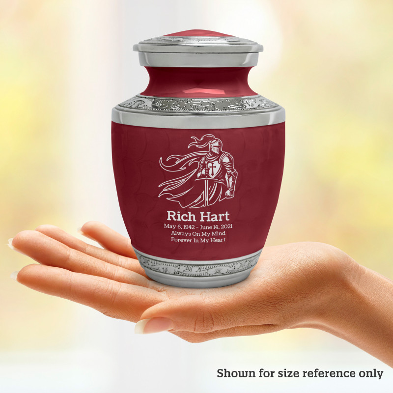 Knight Sharing Urn - Rose Red