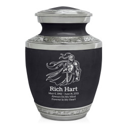 Knight Sharing Urn - Ebony Black