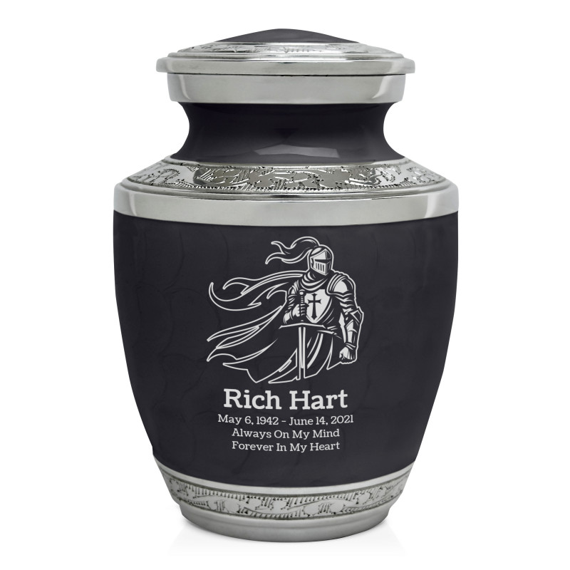 Knight Sharing Urn - Ebony Black