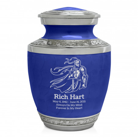 Knight Sharing Urn - Royal Blue