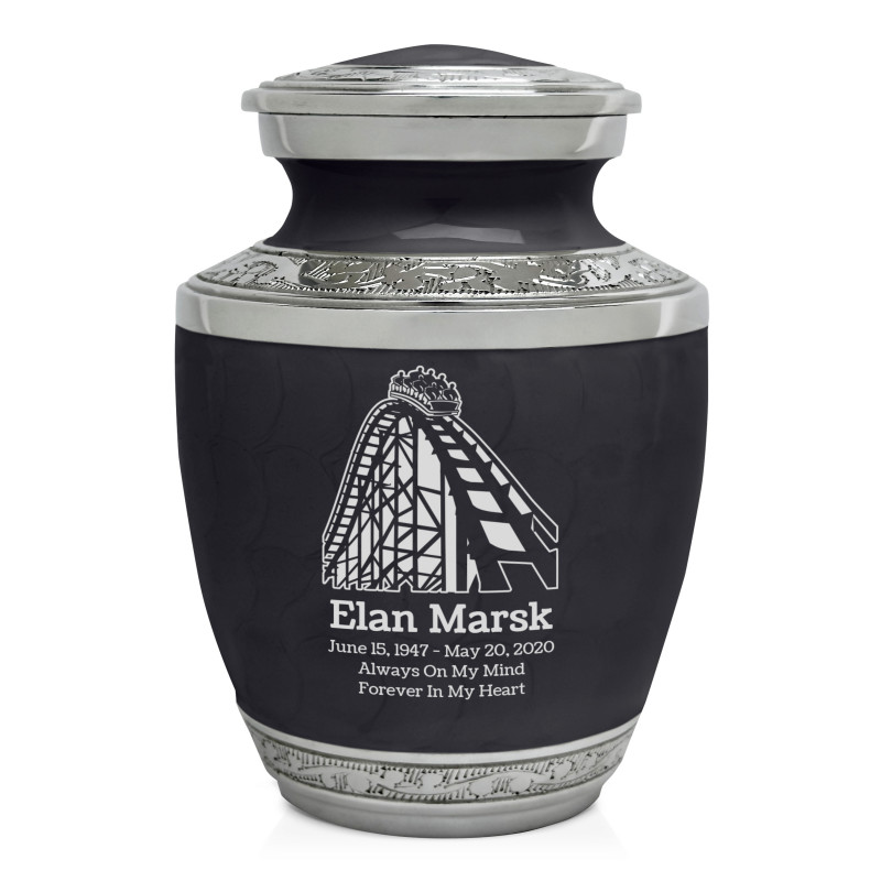 Rollercoaster Sharing Urn - Ebony Black