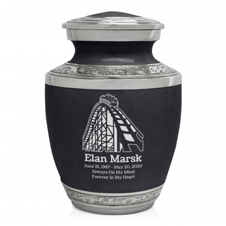Rollercoaster Sharing Urn - Ebony Black