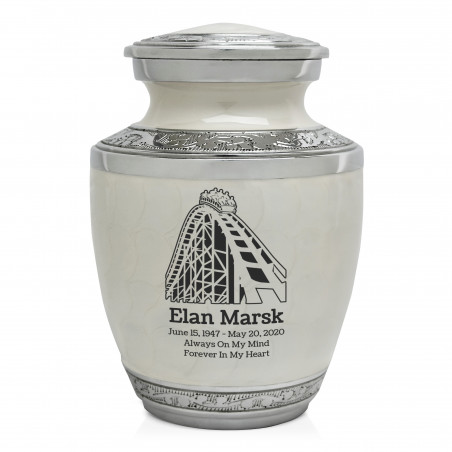 Rollercoaster Sharing Urn - Radiant White