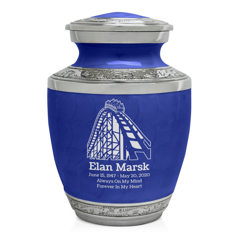 Rollercoaster Sharing Urn - Royal Blue